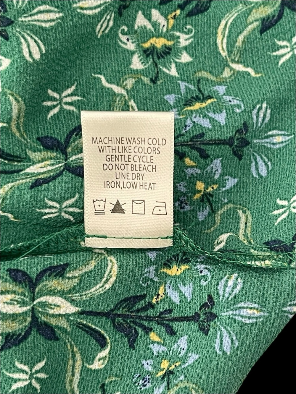 NWOT Max Studio London Green Floral Ruffle Tiered Maxi Dress M Boho Prairie - Picture 10 of 11